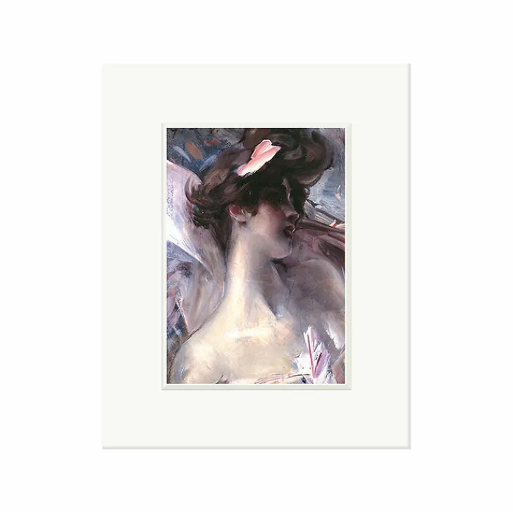 Hot Boutiques de musées Reproduction sous Marie-Louise Giovanni Boldini - Tête de jeune femme brune sur fond rose, vers 1912