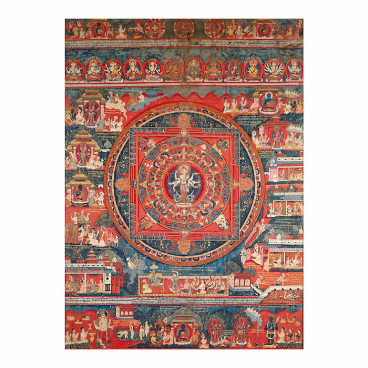 Boutiques de musées Affiches Et Reproductions-Reproduction sous Marie-Louise Mandala d'Amoghapasha, Népal, 1860