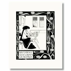 Boutiques de musées Affiches Et Reproductions-Reproduction sous Marie-Louise Audrey Beardsley - How La Beale Isoud Wrote to Sir Tristram