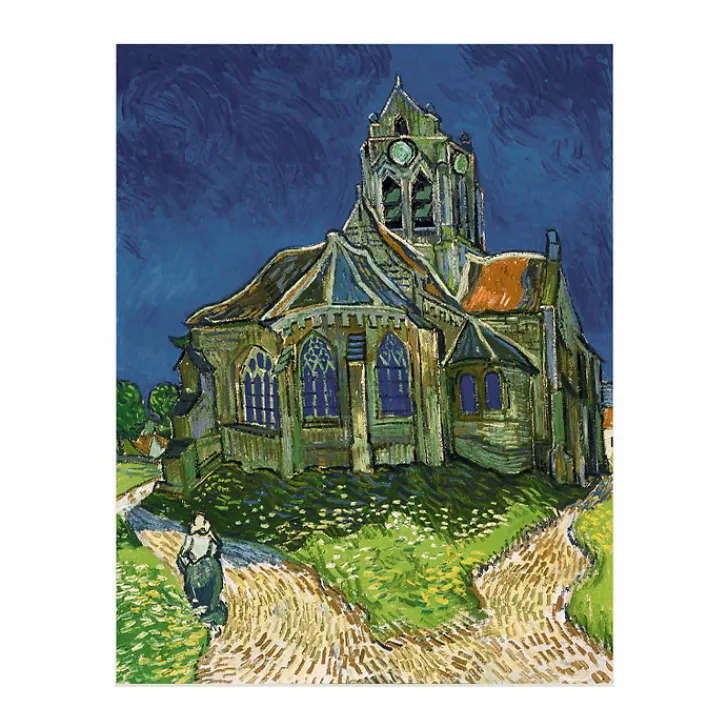 Outlet Boutiques de musées Reproduction sous Marie-Louise Vincent van Gogh - L'Église d'Auvers-sur-Oise, 1890