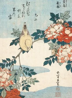 Boutiques de musées Toiles Sans Cadre|Toiles Encadrées-Rossignol et rosier (toiles sans cadre)