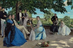 Outlet Boutiques de musées Réunion de famille (affiches d'art encadrées)