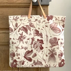 Boutiques de musées Sac cabas rouge Herbier du roi - Maison Baluchon