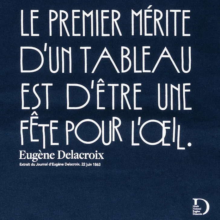 Boutiques de musées Sacs, Tote Bags-Sac Citation - Journal d'Eugène Delacroix, 22 juin 1863