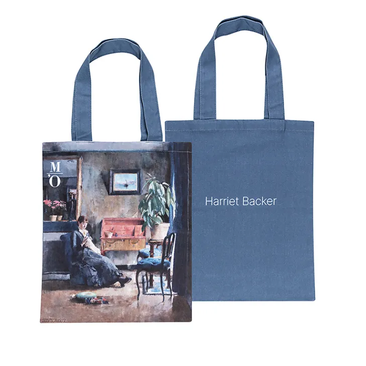 Online Boutiques de musées Sac Harriet Backer - Intérieur bleu