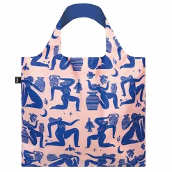 Boutiques de musées Sacs, Tote Bags-Sac Mark Conlan - Grèce Antique Bleu et rose recyclé - 50 x 42cm - Loqi