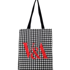 Clearance Boutiques de musées Sac Pied-de-poule blanc - V&A