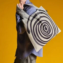 Boutiques de musées Sacs, Tote Bags-Sac recyclé noir Spirale par Louise Bourgeois 50x42cm