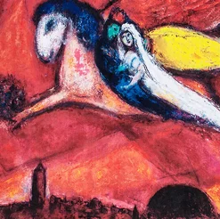 Boutiques de musées Sacs, Tote Bags-Sac tote bag Chagall - Cantique des cantiques IV