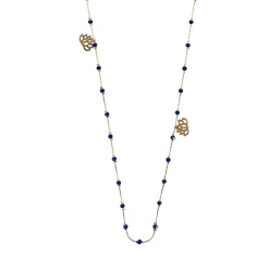 Boutiques de musées Sautoir Nymphéas Bleu roi - Les Cleias