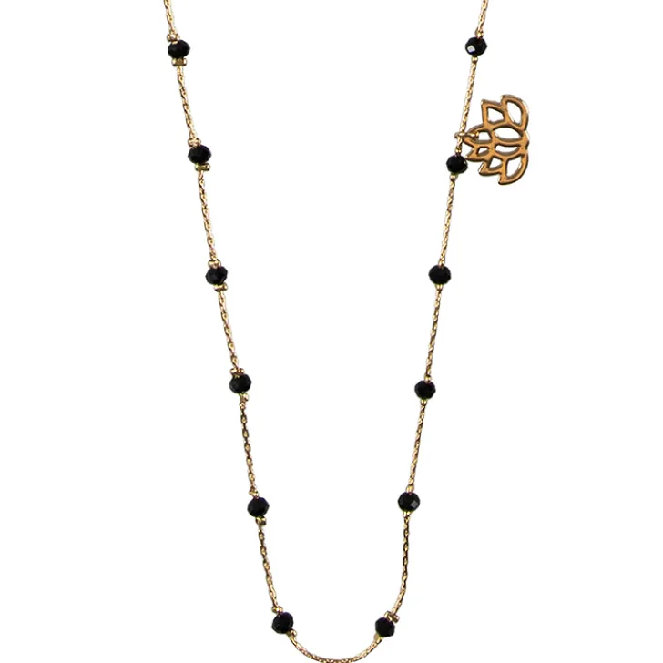 Boutiques de musées Colliers Et Pendentifs-Sautoir Nymphéas Noir - Les Cleias