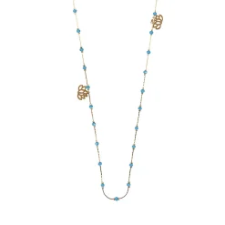 Hot Boutiques de musées Sautoir Nymphéas Turquoise - Les Cleias