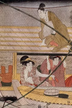 Outlet Boutiques de musées Scène sur un bateau : le filet-épuisette (toiles encadrées)