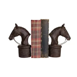 Online Boutiques de musées Serre-livres en résine Tête de cheval