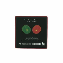 Boutiques de musées Art De La Table-Set de 6 Dessous de verres Emblèmes Napoléon