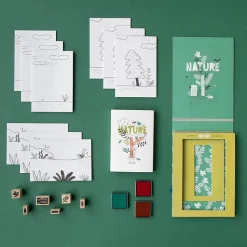 Boutiques de musées Loisirs Créatifs-Set de 6 tampons - Nature