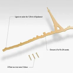 Boutiques de musées Art De La Maison-Silhouette Paris Dorée 50 cm - The Line