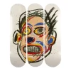 Boutiques de musées Design|Art De La Maison-Skateboards Triptyque Jean-Michel Basquiat - Untitled (Face), 1982 - The Skateroom