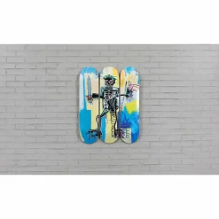 Boutiques de musées Design|Art De La Maison-Skateboards Triptyque Jean-Michel Basquiat - Warrior, 1982 - The Skateroom