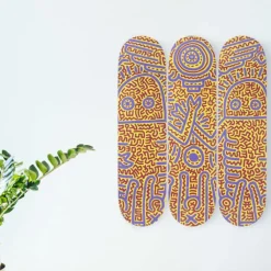 Boutiques de musées Design|Art De La Maison-Skateboards triptyque Keith Haring Untitled 1984 - The Skateroom