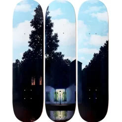 Boutiques de musées Design|Art De La Maison-Skateboards Triptyque Magritte L'empire des lumières - The Skateroom