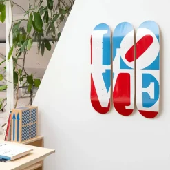 Boutiques de musées Design|Art De La Maison-Skateboards Triptyque Robert Indiana - Great American Love - The Skateroom