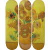 Boutiques de musées Design|Art De La Maison-Skateboards triptyque Vincent van Gogh Les tournesols - The Skateroom