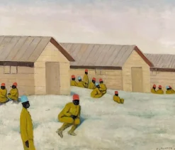 Boutiques de musées Toiles Encadrées|Toiles Sans Cadre-Soldats sénégalais au camp de Mailly (toiles encadrées)