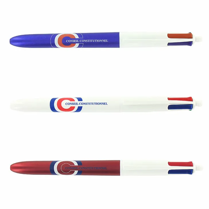 Best Boutiques de musées Stylo 4 couleurs Bleu effet glacé - Conseil constitutionnel