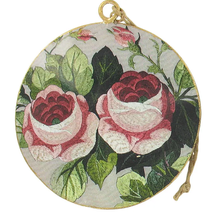 Boutiques de musées Décorations De Noël-Suspension 2 roses Marie-Antoinette