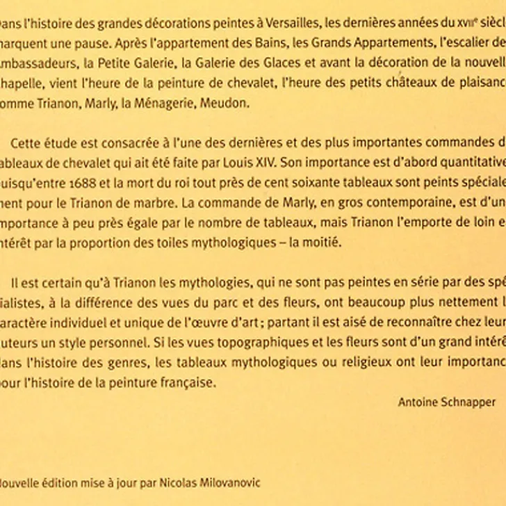 Boutiques de musées Tableaux pour le Trianon de marbre - Nouvelle édition