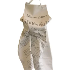 Boutiques de musées Art De La Table-Tablier "Menu pour la table du Roy"