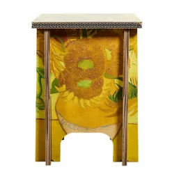 New Boutiques de musées Tabouret pliable en carton Vincent van Gogh - Tournesols - Unfold x Van Gogh Museum Amsterdam®