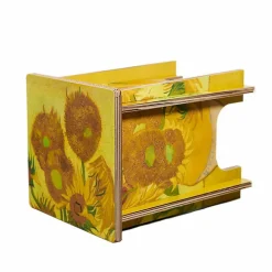 New Boutiques de musées Tabouret pliable en carton Vincent van Gogh - Tournesols - Unfold x Van Gogh Museum Amsterdam®