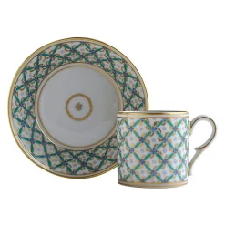 Clearance Boutiques de musées Tasse et soucoupe Quadrille vert