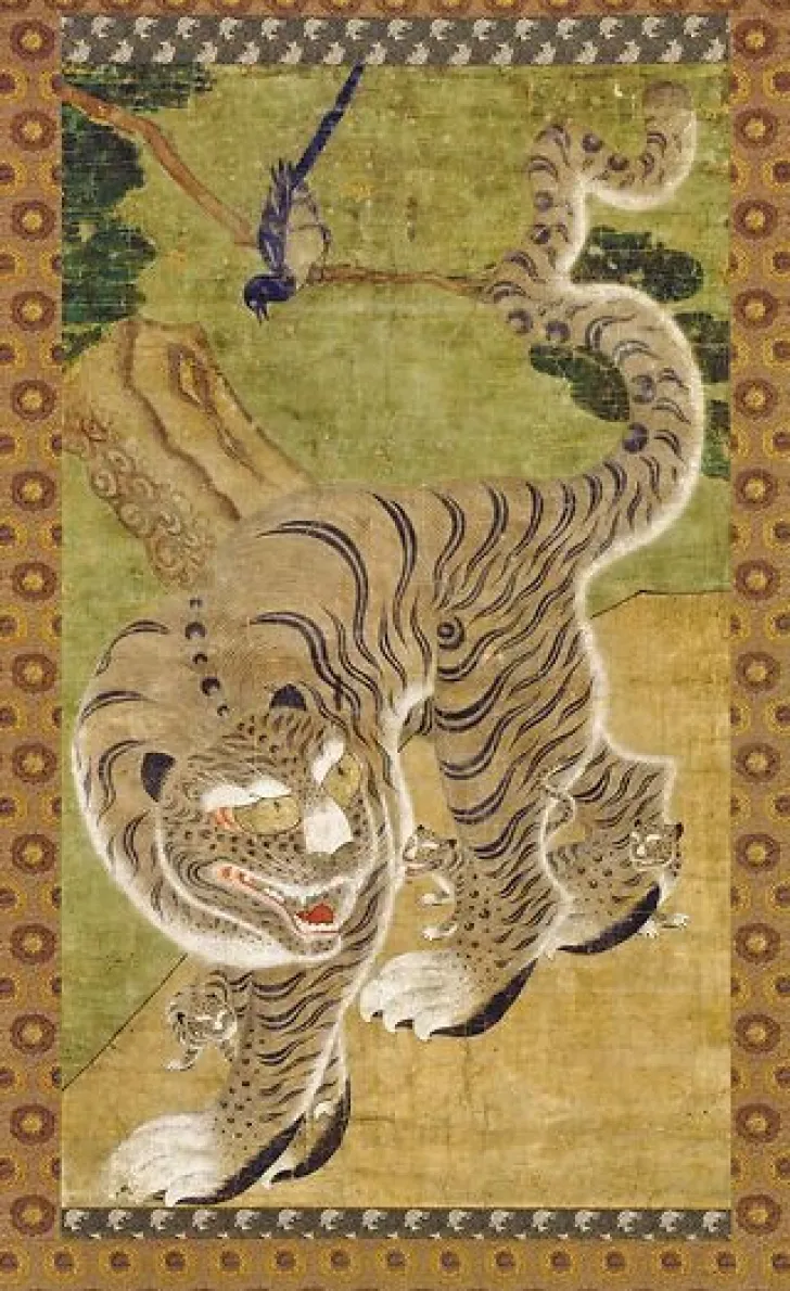 Best Boutiques de musées Tigre avec ses trois petits (détail) (panneaux aluminium)