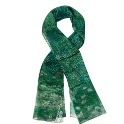 Outlet Boutiques de musées Étole Claude Monet - Harmonie Verte 60x180 cm