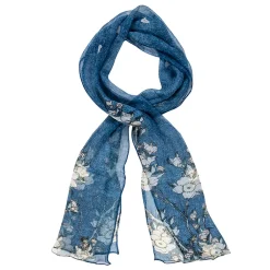 Boutiques de musées Foulards, Étoles, Châles-Étole Hokusai - Cerisier et bouvreuil - 160 x 32 cm