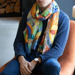 Boutiques de musées Foulards, Étoles, Châles-Étole Robert Delaunay - Manège de cochons - Petrusse