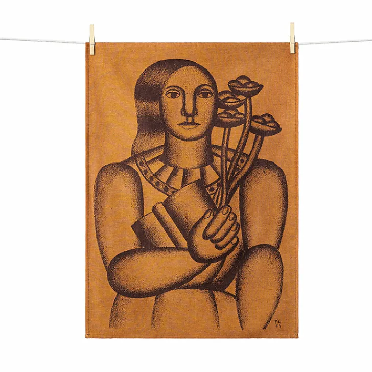 Boutiques de musées Torchon Fernand Léger - Femme au bouquet