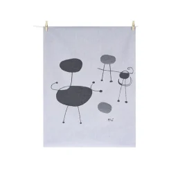 Boutiques de musées Torchon Joan Miró - Personnage, oiseaux devant le soleil