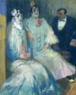 Outlet Boutiques de musées Trois personnages assis ou les Dominos (panneaux acryliques)