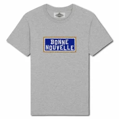 Boutiques de musées T-Shirts Et Sweats-T-shirt brodé Bonne Nouvelle - Gris