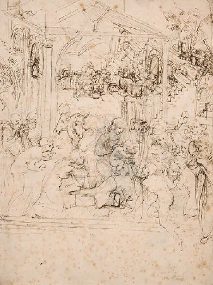 Hot Boutiques de musées Étude de composition pour l'Adoration des Mages (panneaux aluminium)