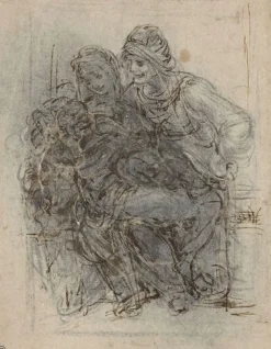 Boutiques de musées Toiles Encadrées-Étude de composition pour la Sainte Anne (toiles encadrées)