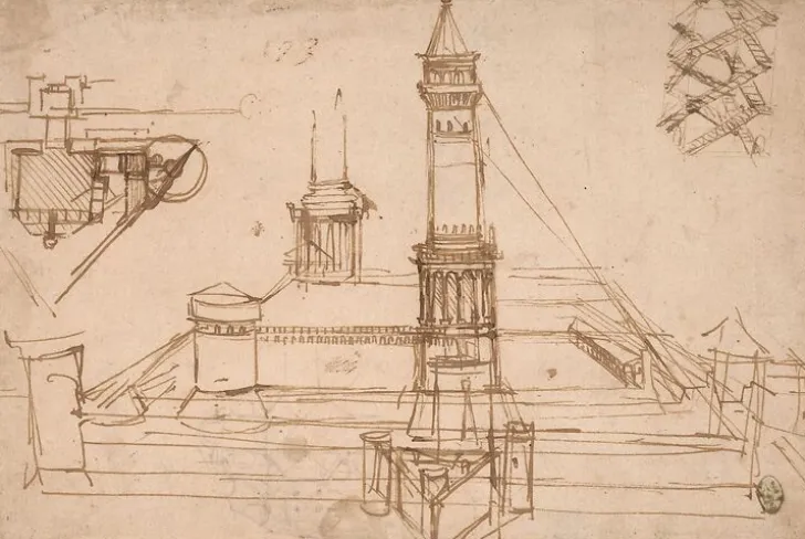 Boutiques de musées Panneaux Aluminium|Toiles Encadrées-Étude de fortifications (panneaux aluminium)