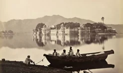 Boutiques de musées Panneaux Aluminium|Panneaux Acryliques-Udaipur. Le palais de Jag Mandir sur le lac Pichhola, 1873 (panneaux aluminium)