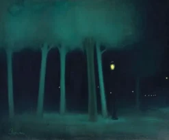 New Boutiques de musées Un parc la nuit (détail) (toiles encadrées)