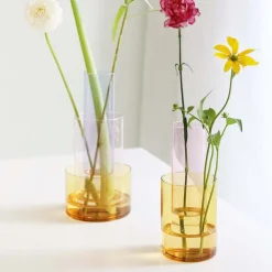 Boutiques de musées Design-Vase amphi jaune - &Klevering