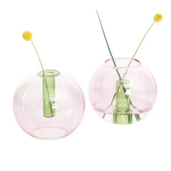 Boutiques de musées Design|Art De La Maison-Vase Bulle Medium Rose/Vert - Block design